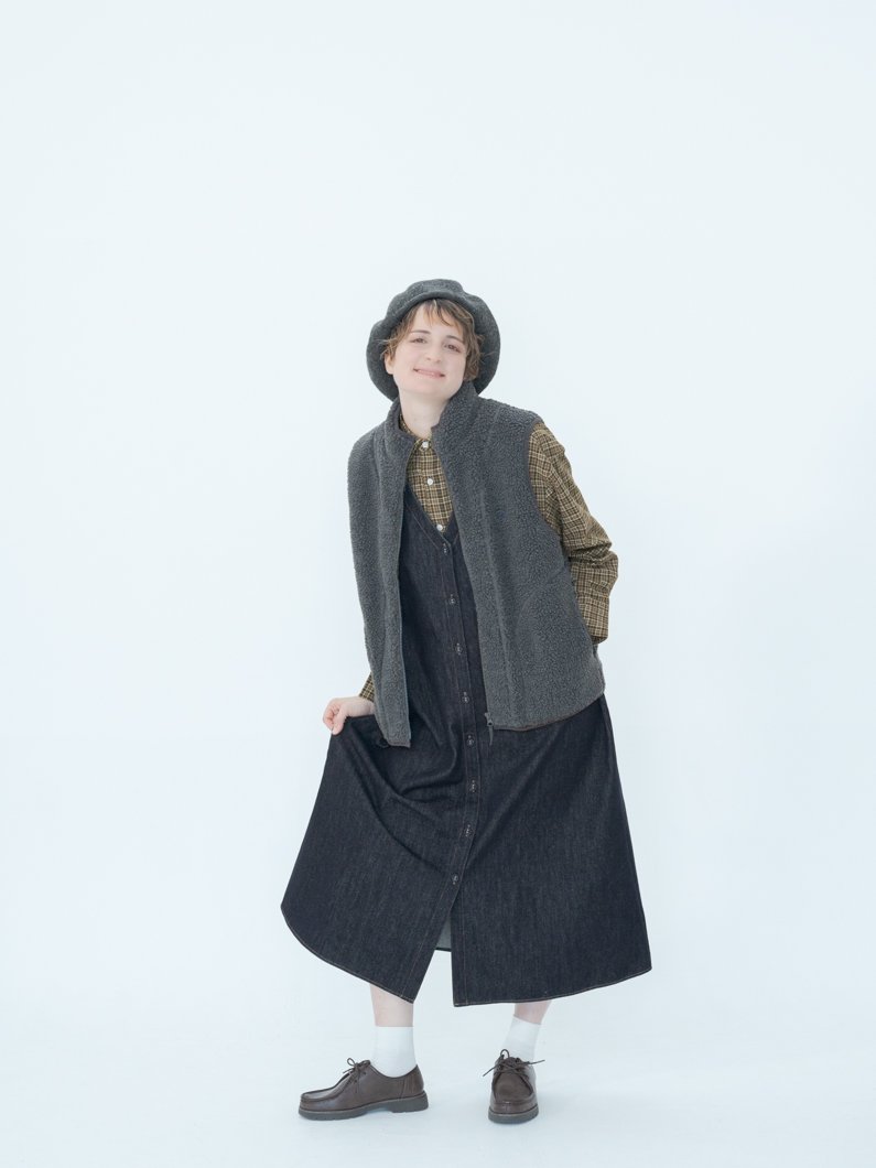 ボアベスト C.GRAY | 男女兼用 - KEY MEMORY Online Shop｜鎌倉