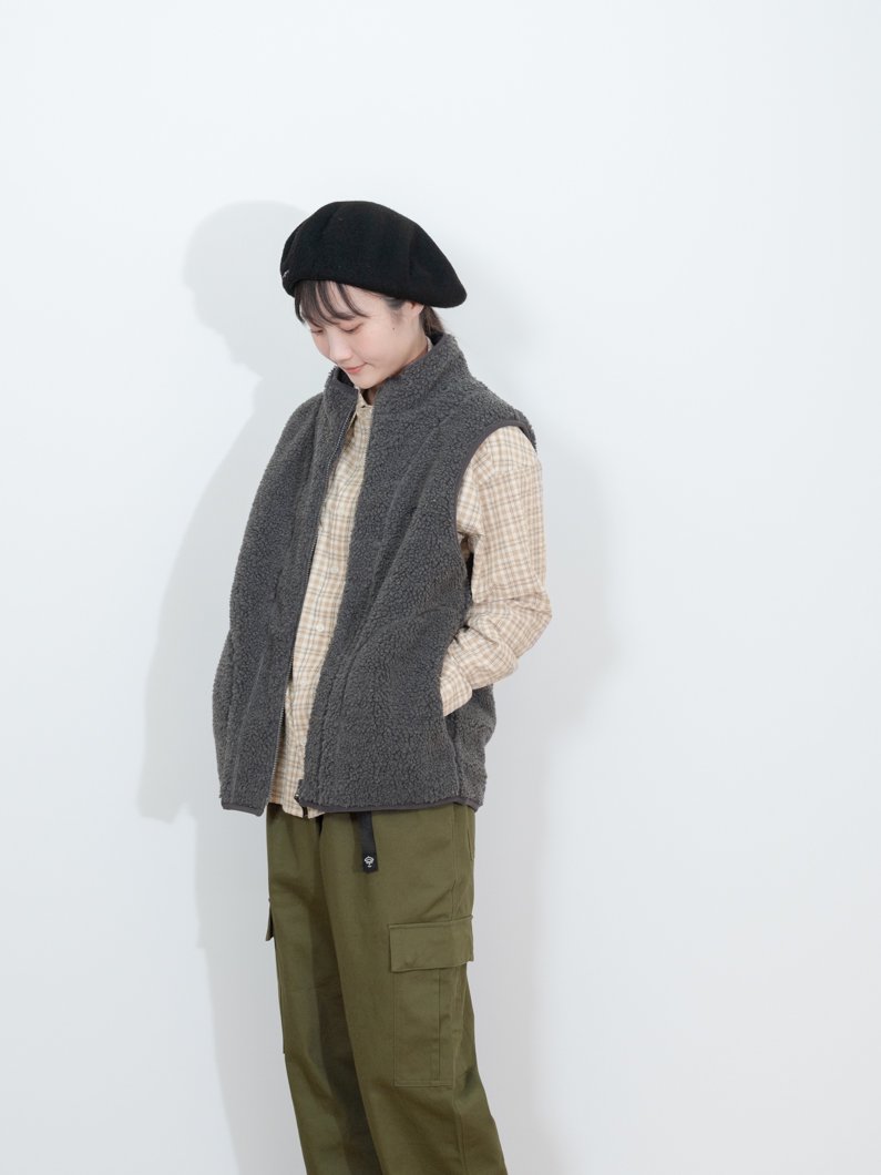 ボアベスト C.GRAY | 男女兼用 - KEY MEMORY Online Shop｜鎌倉