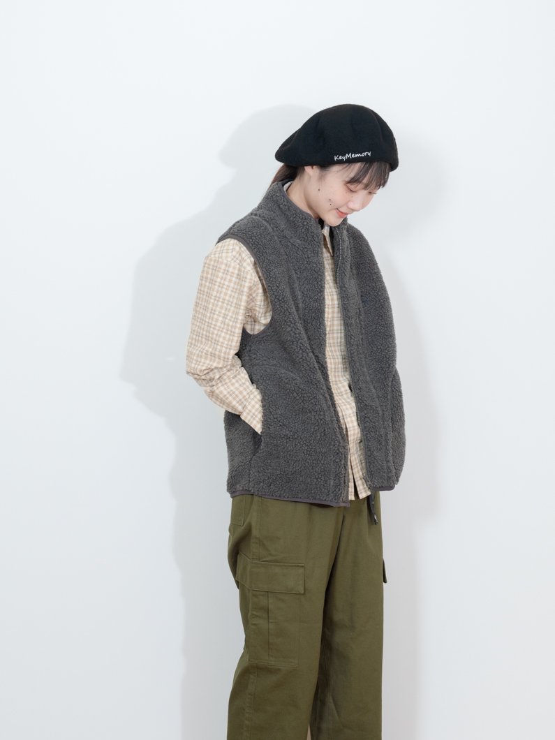 ボアベスト C.GRAY | 男女兼用 - KEY MEMORY Online Shop｜鎌倉