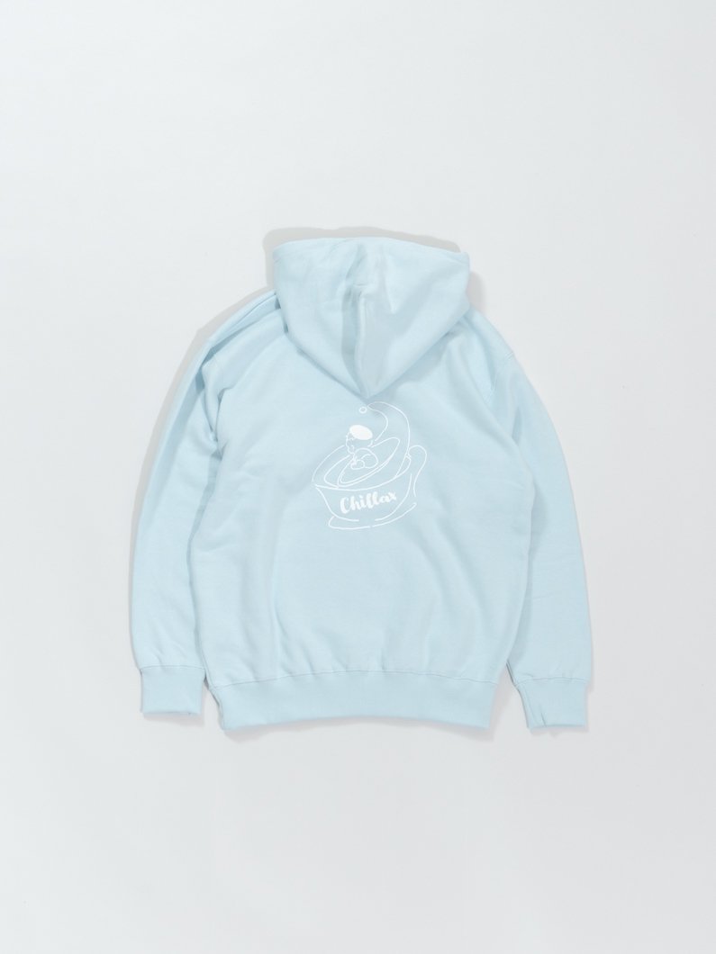 パーカー・フーディ LMC S OG HOODIE light blue 0LM45CHD110LBL COLLEGE LOGO PIGMENT DYED ZIP UP HOODED SWEATSHIRT XLARGE (X