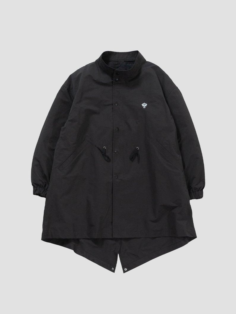 Nylon soutien collar coat NAVY | 春のオフィスカジュアルに最適な男女兼用ナイロンコート - KEY MEMORY  Online Shop｜鎌倉ファッションブランド【公式通販】