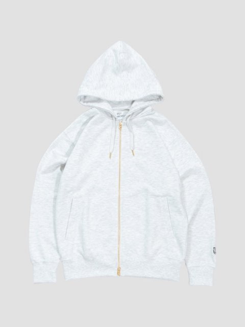 Soft pile zip hoodie NATURAL