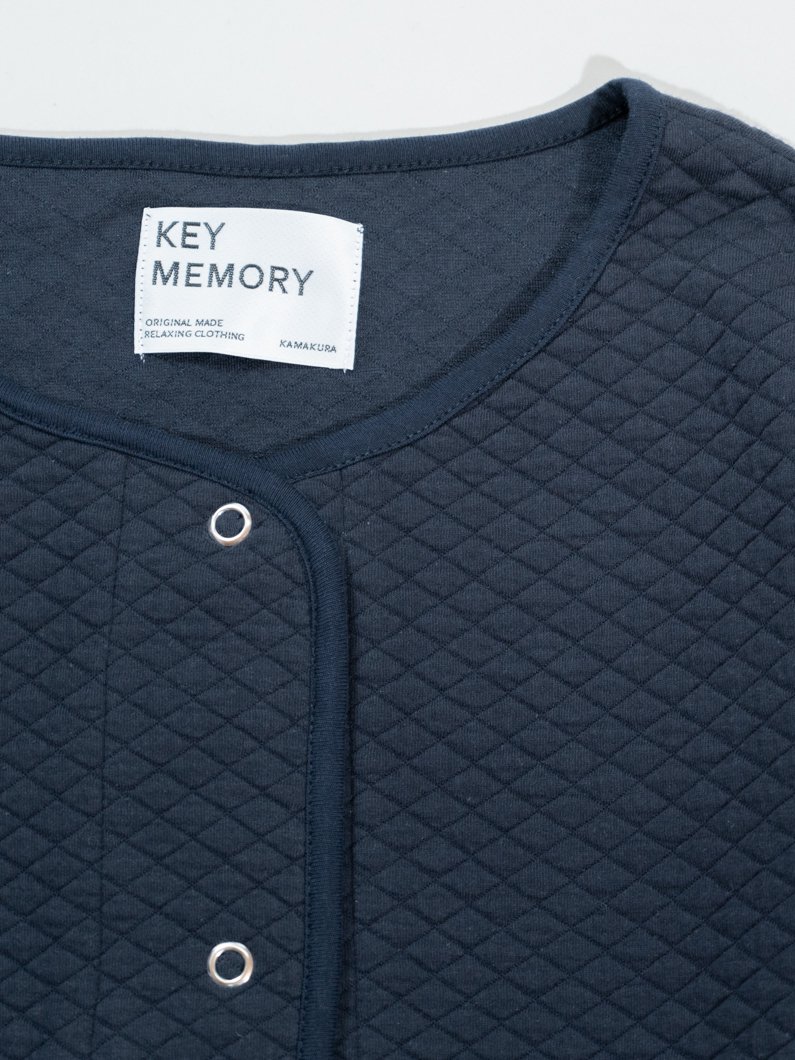 キルティングカーディガン | NAVY - KEY MEMORY Online Shop