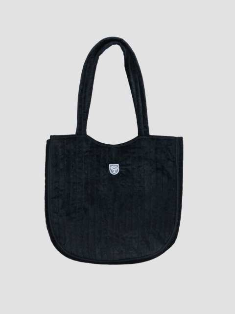 Quilted velvet bag BLACK