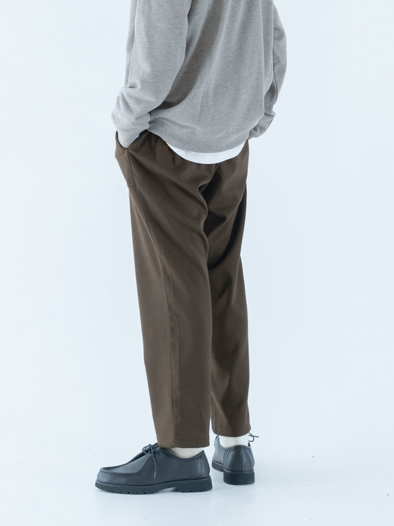 Wool like pants KHAKI | KEYMEMORY - KEY MEMORY Online Shop