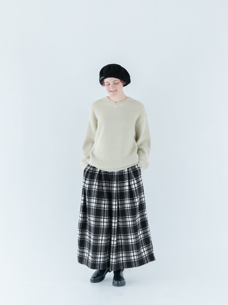 マシンウォッシャブルニット | IVORY - KEY MEMORY Online Shop