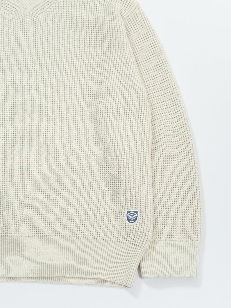 トップス mame Mixed Cable Knit Pullover - white マシンウォッシャブルニット | IVORY - KEY MEMORY Online Shop｜鎌倉