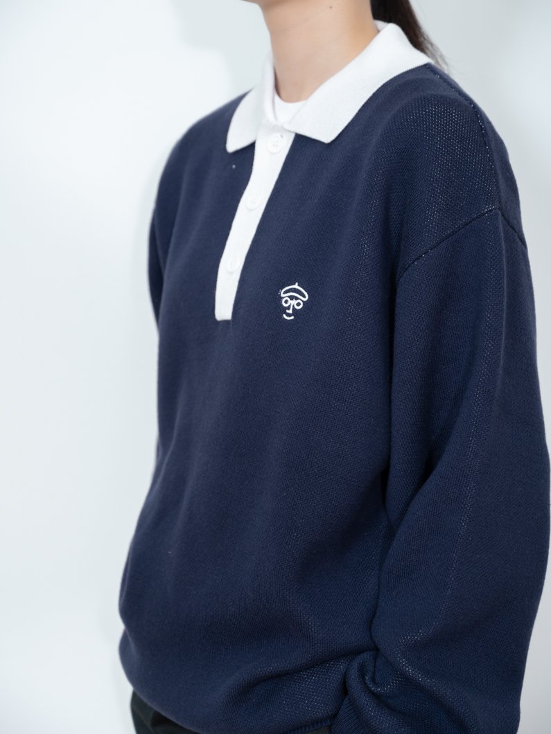 K-24 golf knit NAVY | ニットポロ - KEY MEMORY Online Shop｜鎌倉