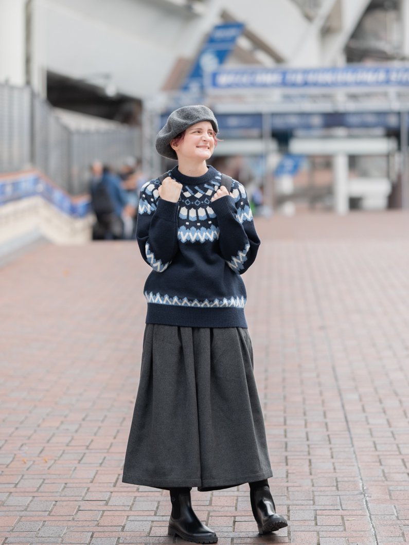 Nordic knit NAVY | ユニセックスデザイン - KEY MEMORY Online Shop