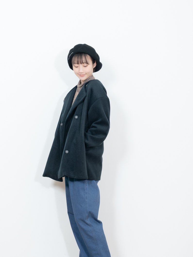 Melton double coat | NAVY - KEY MEMORY Online Shop|鎌倉 Melton double coat | NAVY - KEY MEMORY Online Shop|鎌倉