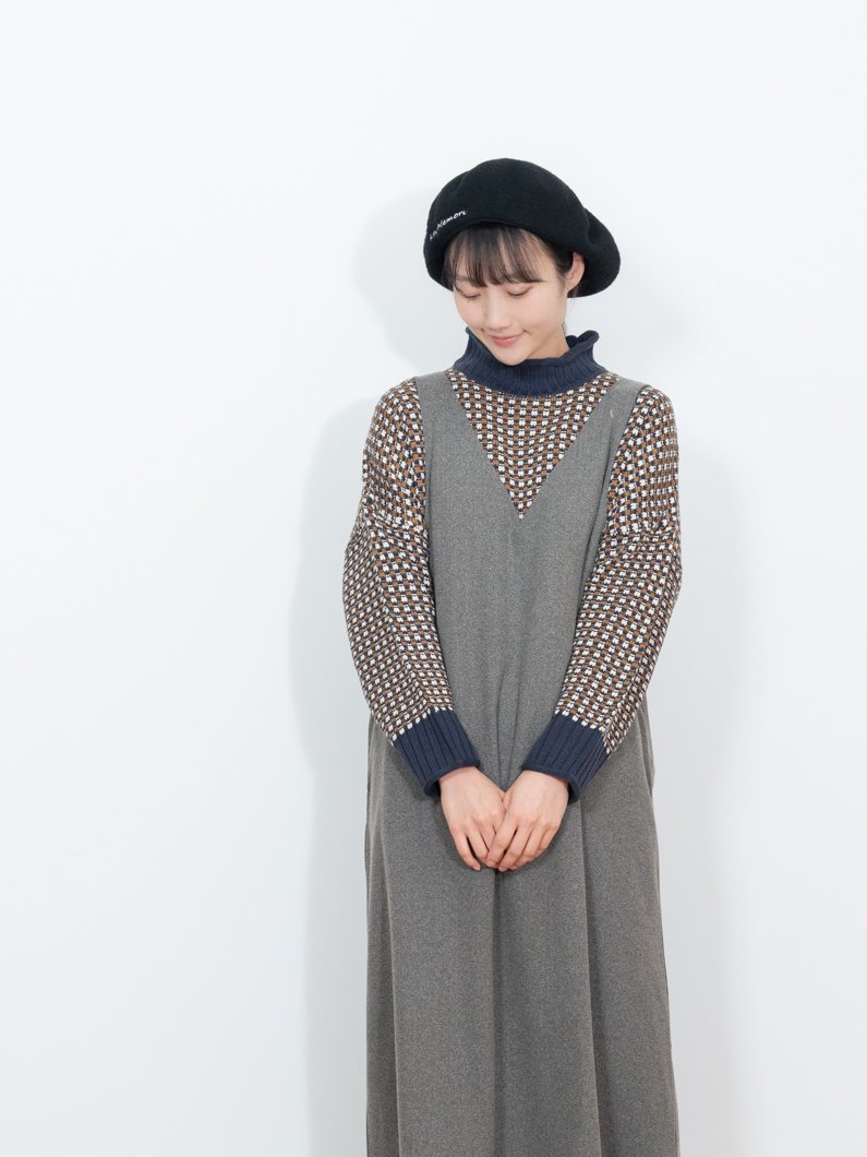 2way jumper skirt | GRAY - KEY MEMORY Online Shop｜鎌倉