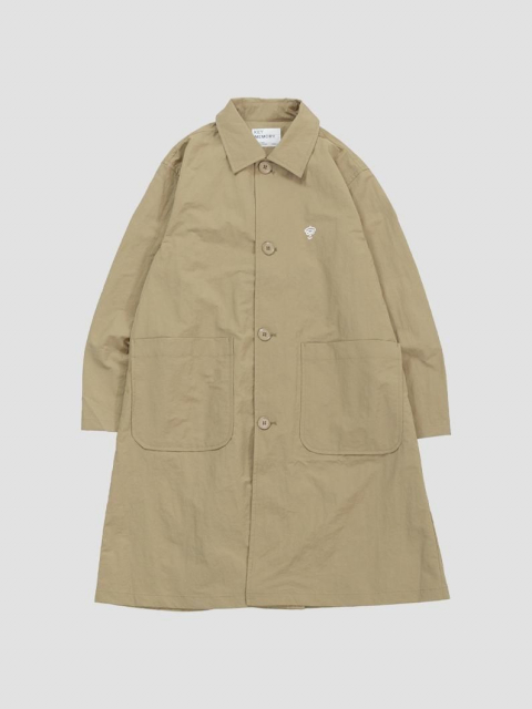 Nylon soutien collar coat | BLUE - KEY MEMORY Online Shop Nylon soutien collar coat | BLUE - KEY MEMORY Online Shop