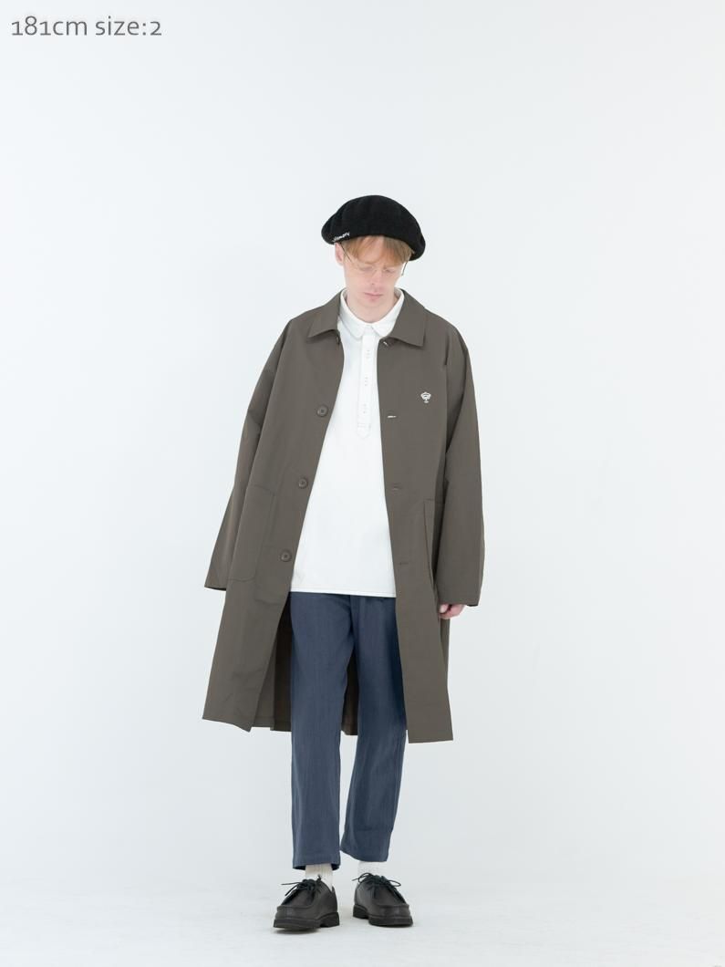 ナイロン ステンカラーコート | KHAKI - KEY MEMORY Online Shop ナイロン ステンカラーコート | KHAKI - KEY MEMORY Online Shop