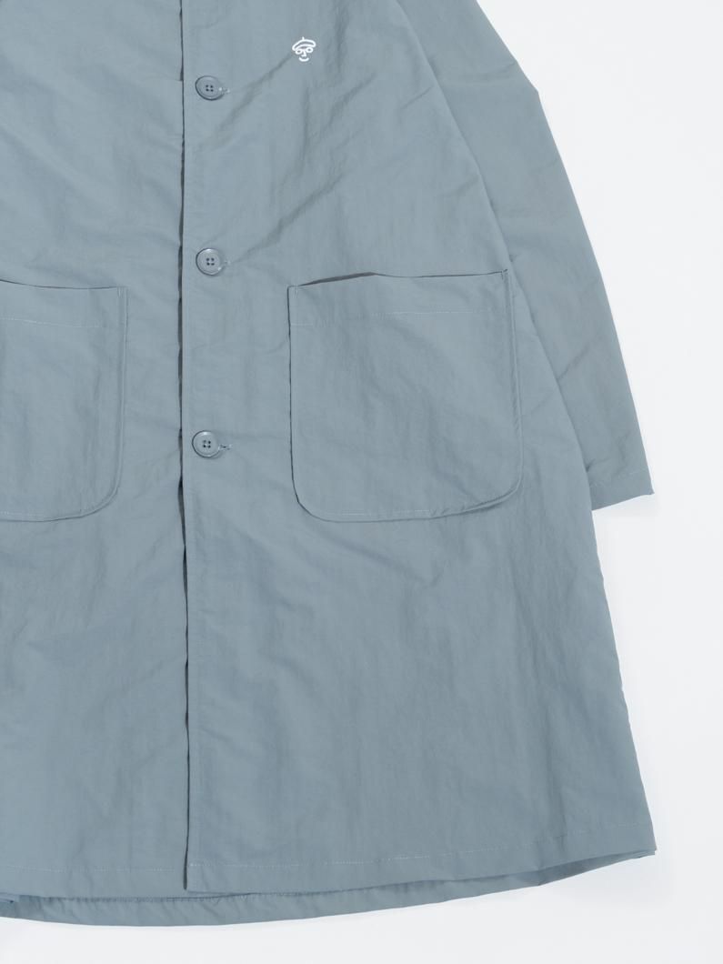 Nylon soutien collar coat | BLUE - KEY MEMORY Online Shop