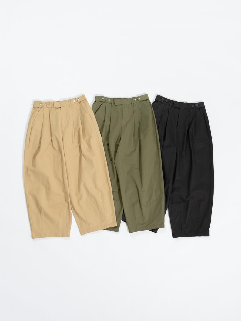 ♡ チナチナ ♡  CIRCUS PANTS   ブラック　0サイズ Circus chino pants BLACK | こだわりデザイン - KEY MEMORY