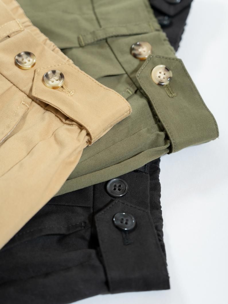 Circus chino pants BLACK | こだわりデザイン - KEY MEMORY