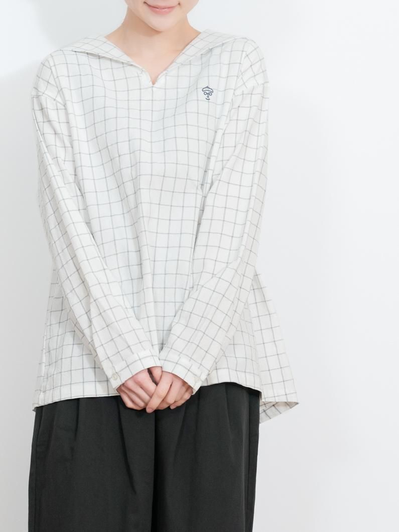 セーラー襟ブラウス | WHITE - KEY MEMORY Online Shop｜鎌倉