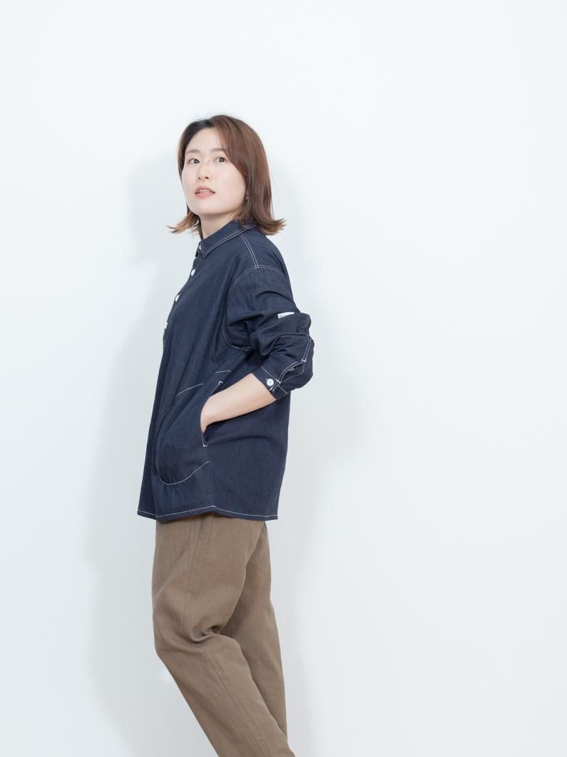 デニムプルオーバーシャツ | ユニセックス - KEY MEMORY Online Shop