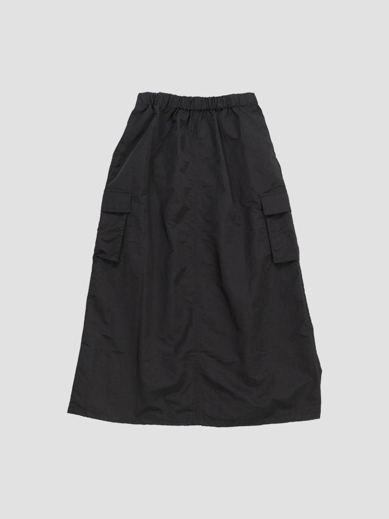 新品未使用　enof nylon skirt ナイロンスカート黒 enof nylon skirt イナフ ナイロンスカート ブラック