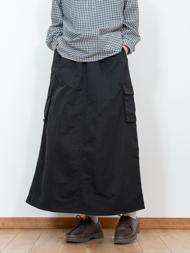 スカート [MATINKIM]string nylon cargo skirt in black MUSINSA | MATIN KIM STRING NYLON CARGO SKIRT IN BLACK