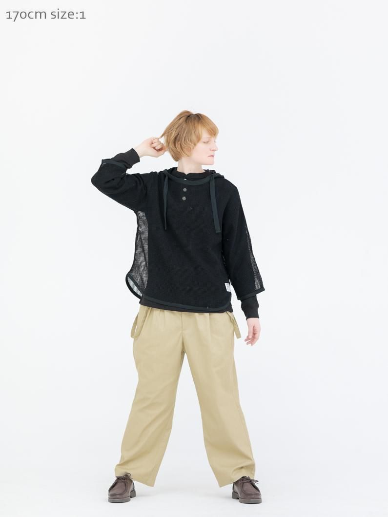 Mesh pullover hoodie | BLACK - KEY MEMORY Online Shop｜鎌倉