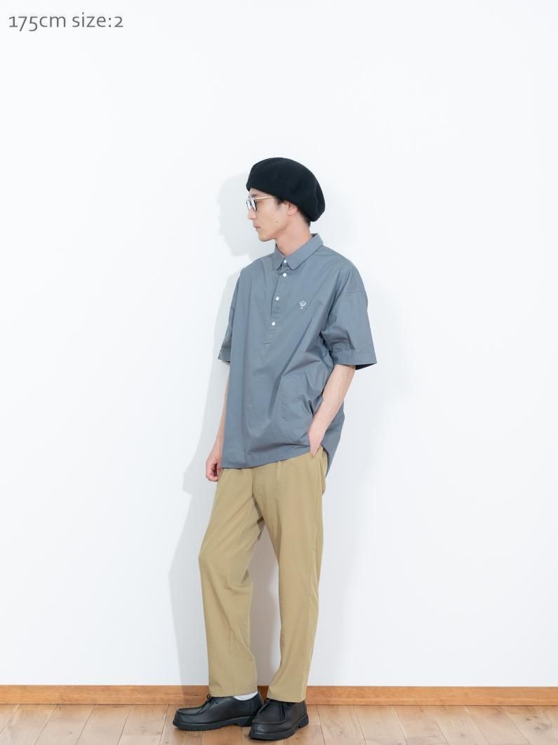 KEY MEMORY　キーメモリー　鎌倉　スナップボタンショートシャツ Snap pullover短袖シャツ|S.BLUE - KEY MEMORY Online Shop