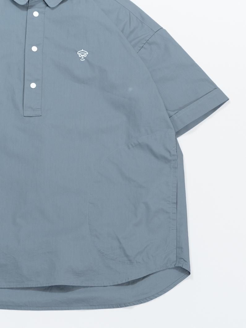Snap pullover短袖シャツ|S.BLUE - KEY MEMORY Online Shop