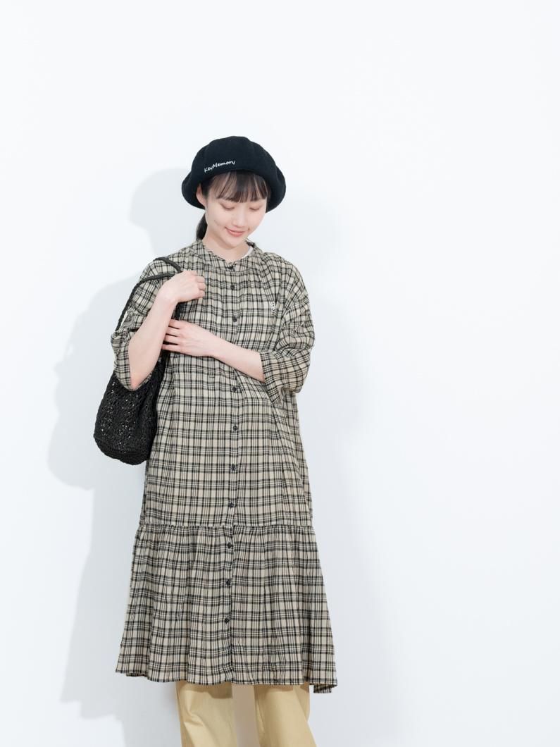 Checked shirt dress | KEYMEMORY - KEY MEMORY Online Shop