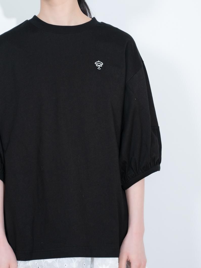 noirkeininomiyaチュールパフスリーブ ブラックTシャツ Noir Kei Ninomiya チュールスリーブ Tシャツ | ブラック