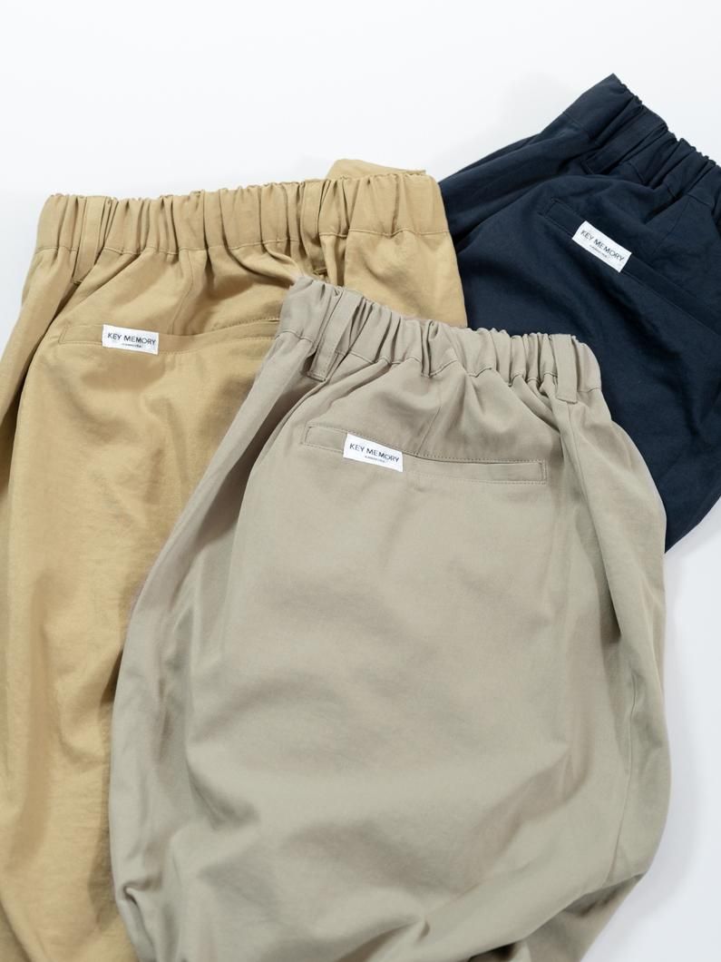 Easy stretch slacks | KHAKI - KEY MEMORY Online Shop｜鎌倉