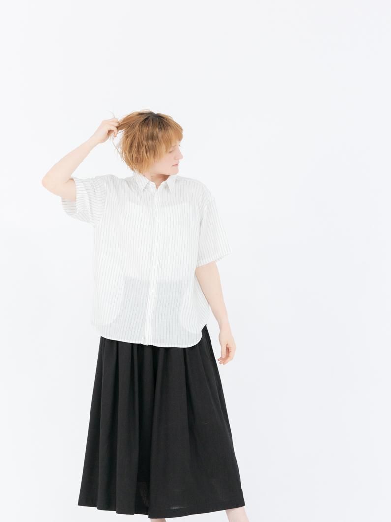 Linen snap short shirts | 夏に最適な半袖シャツ - KEY MEMORY