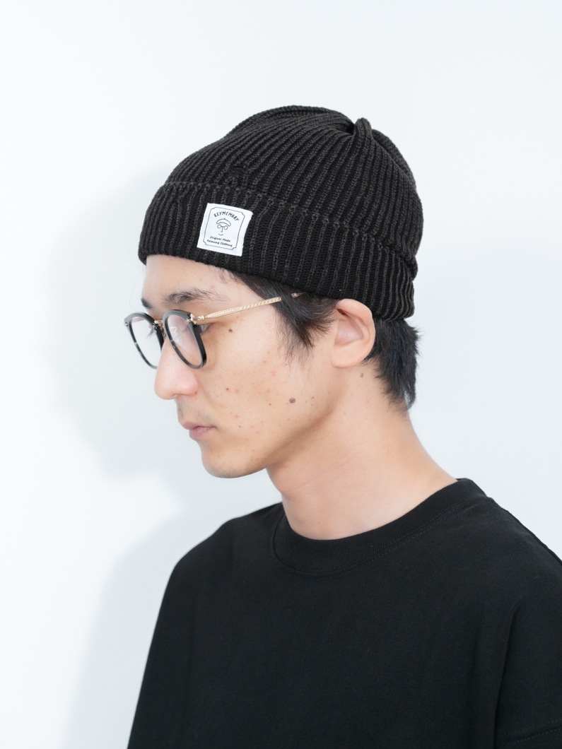 Damaged knit cap BLACK | おしゃれニット帽 - KEY MEMORY Online Shop