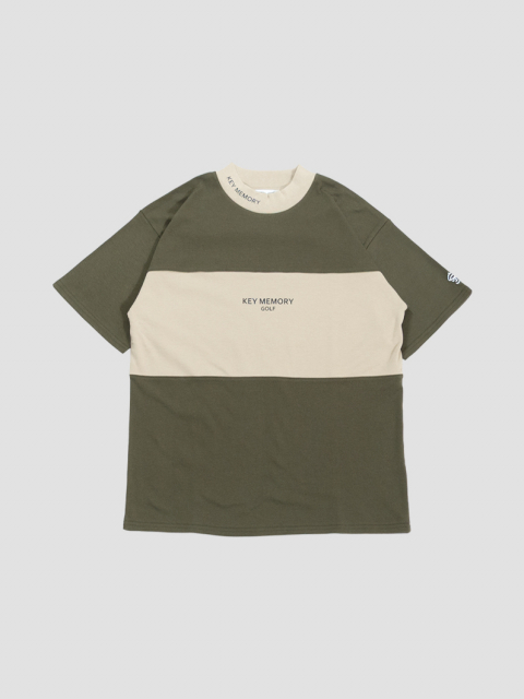 Colorblock golf mockneck | BLACK - KEY MEMORY Online Shop｜鎌倉