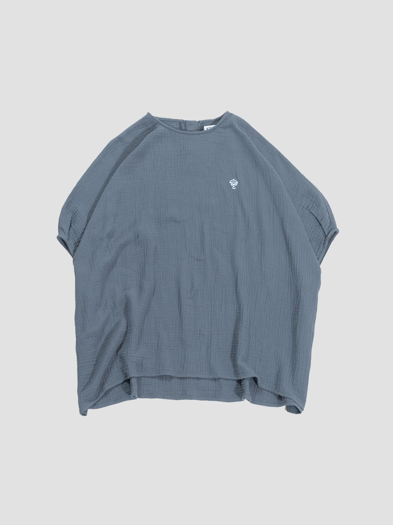 Soft gauze tunic NAVY
