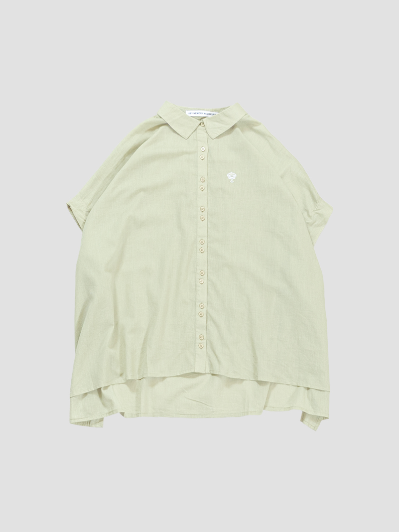 Tuck sleeve blouse OLIVE