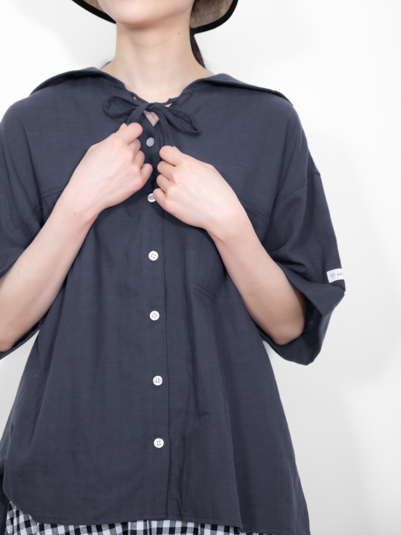 emm the shop kakueri 角襟ブラウス 襟フリル2WAYブラウス,ikka| TOKYO DESIGN CHANNEL