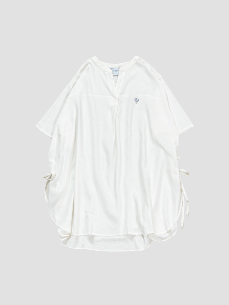 リボン　ページ Side ribbon blouse | WHITE - KEY MEMORY Online Shop｜鎌倉