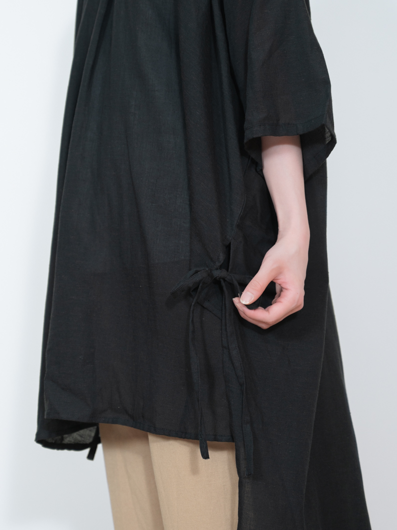 サイドリボンブラウス | ブラック - KEY MEMORY Online Shop｜鎌倉