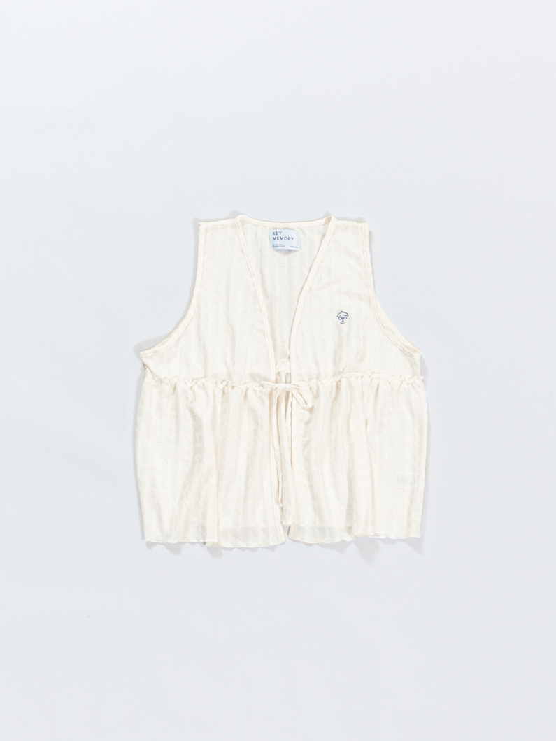 テクスチャードタンクベスト | IVORY - KEY MEMORY Online Shop｜鎌倉