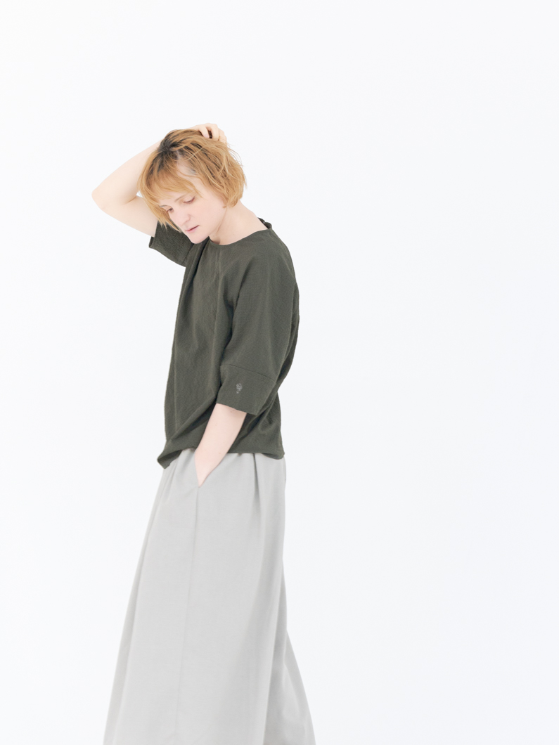 Seersucker zip blouse | C.GRAY - KEY MEMORY Online Shop｜鎌倉