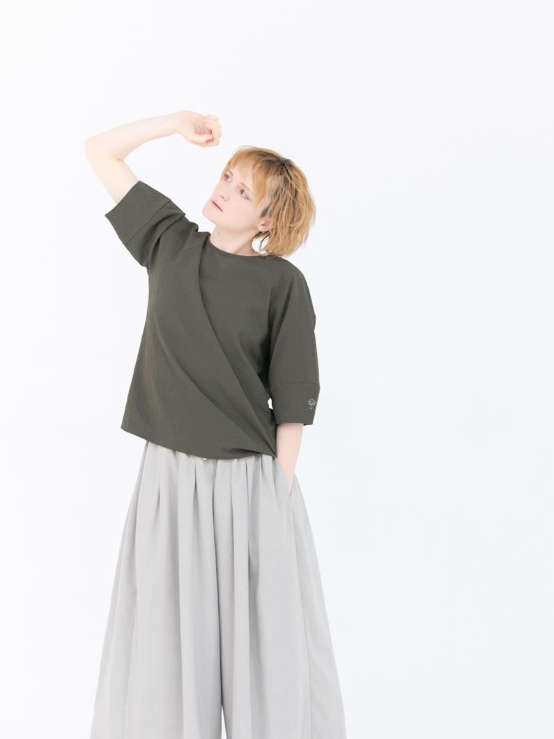 Seersucker zip blouse | C.GRAY - KEY MEMORY Online Shop｜鎌倉