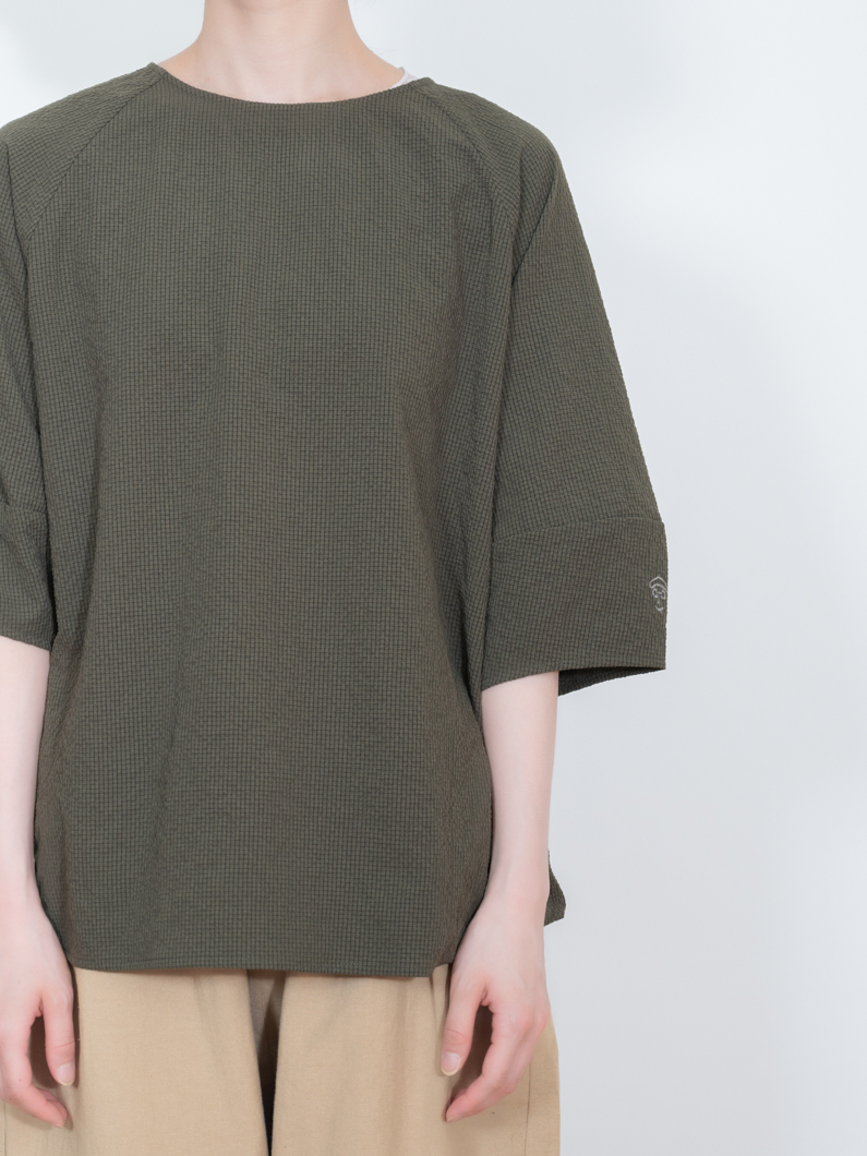 Seersucker zip blouse | C.GRAY - KEY MEMORY Online Shop｜鎌倉