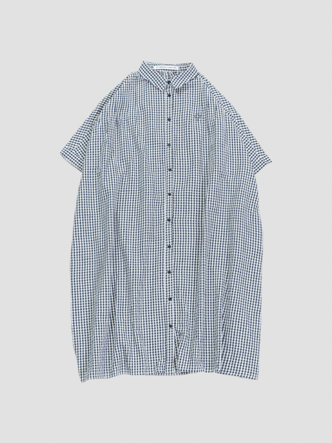 Gingham check dress NAVY