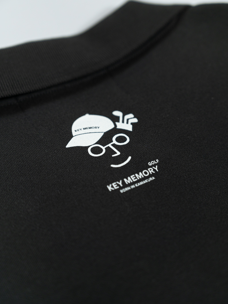 トップス Xogul Motocore Polo Itsuki Tohji Zip ゴルフポロシャツ | ブラック - KEY MEMORY Online Shop
