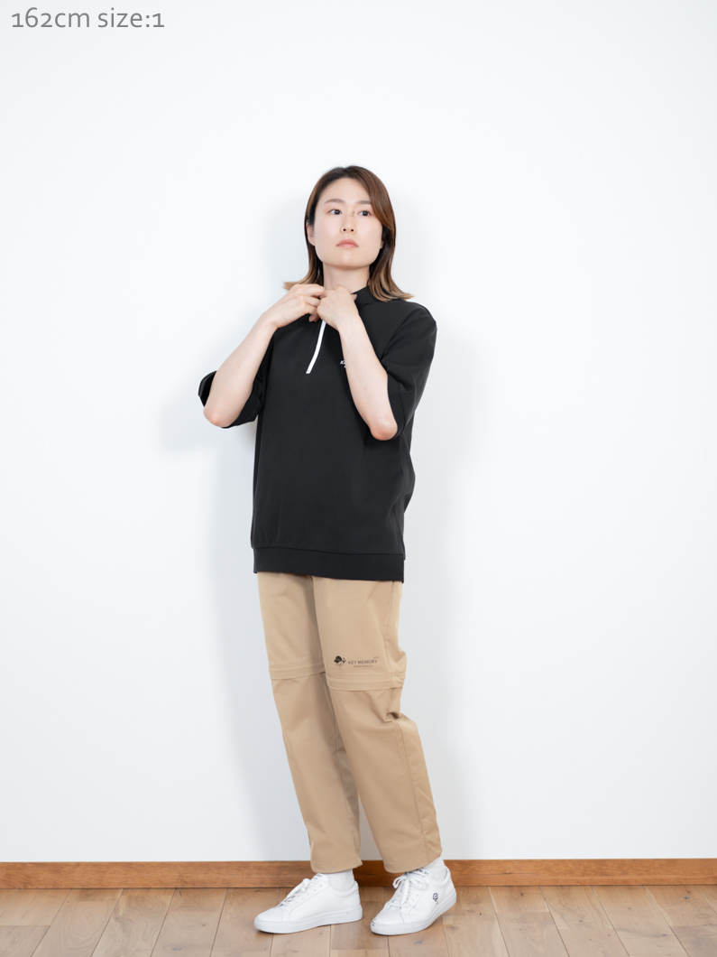 Zip ゴルフポロシャツ | ブラック - KEY MEMORY Online Shop｜鎌倉