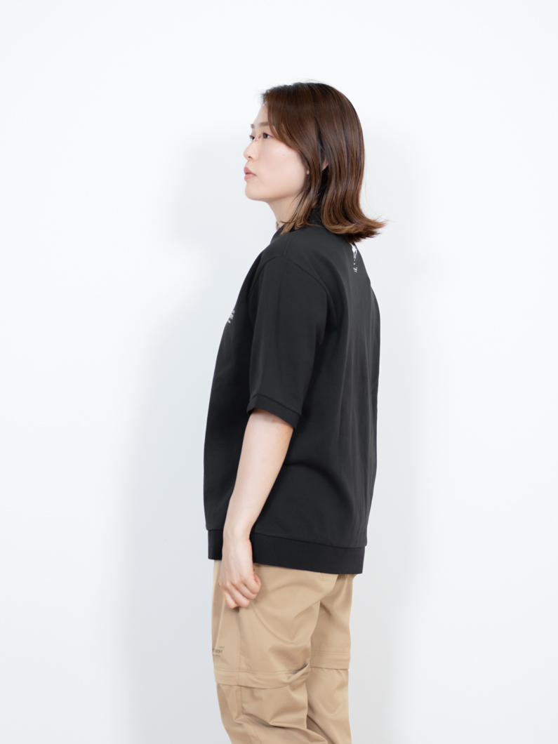 Zip ゴルフポロシャツ | ブラック - KEY MEMORY Online Shop