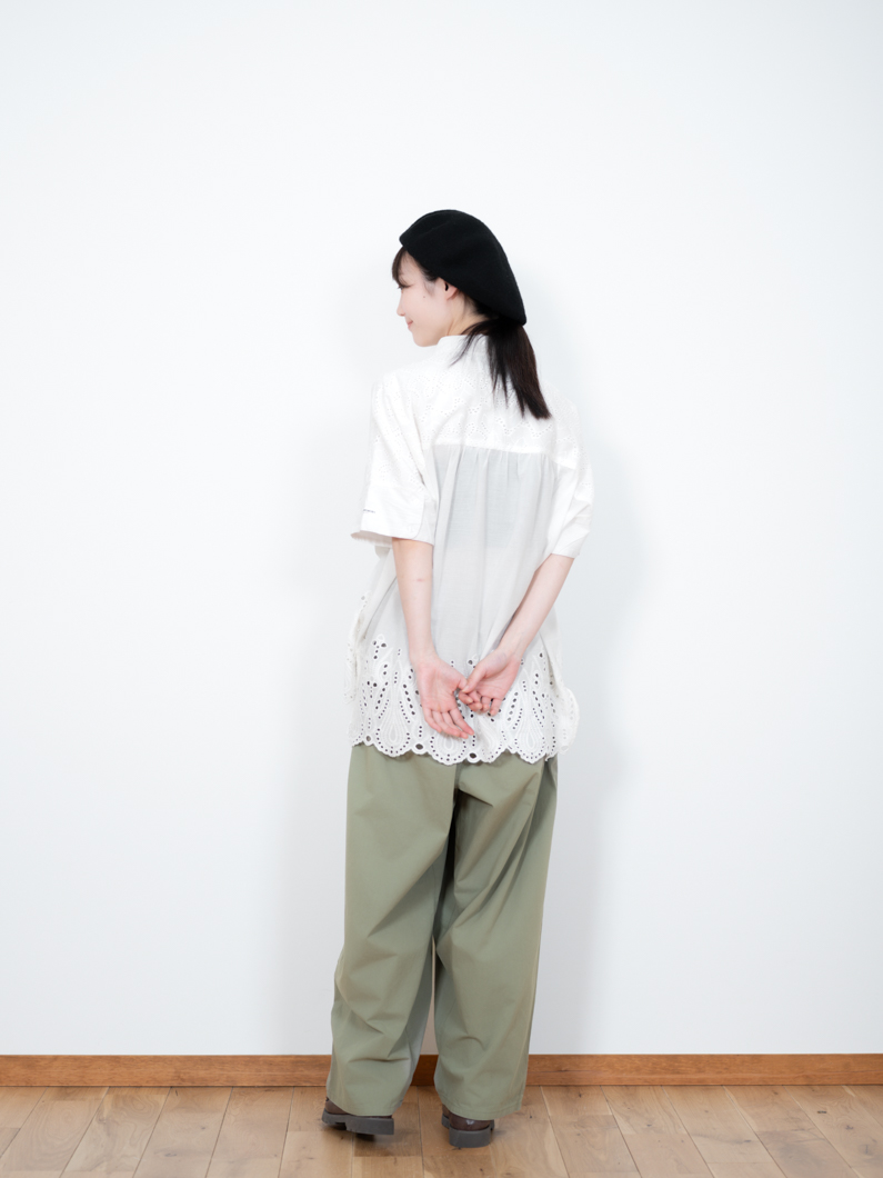 Cambric lace blouse | KEYMEMORY - KEY MEMORY Online Shop