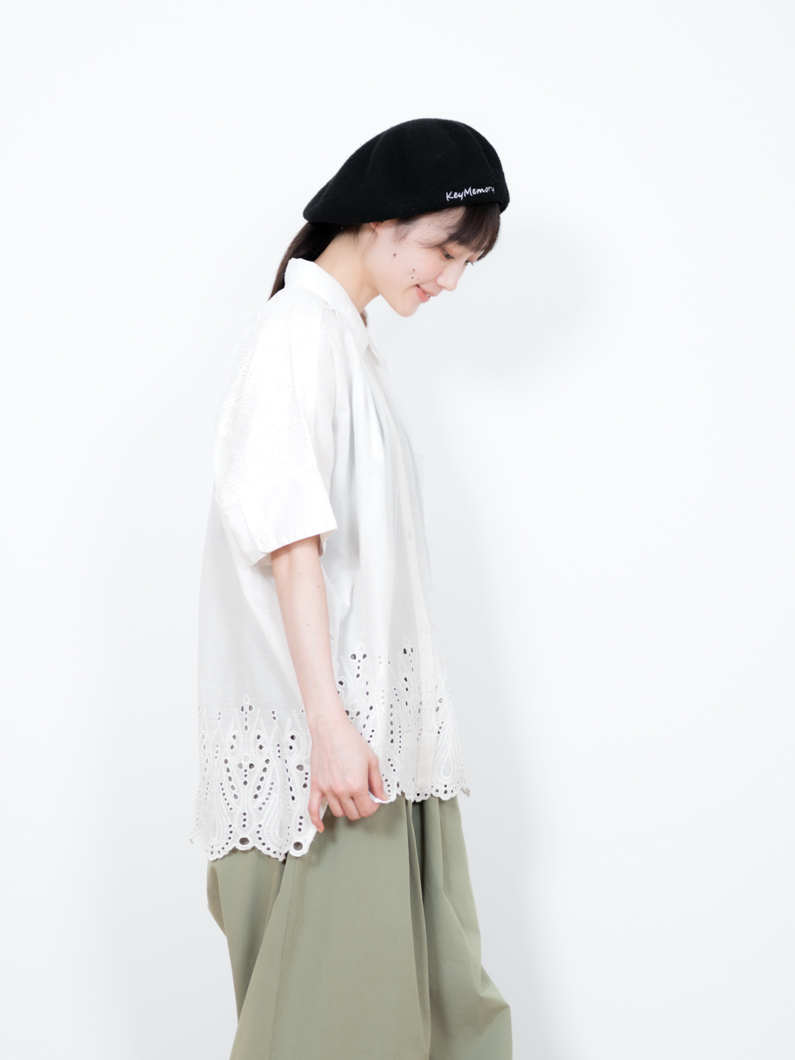 マメ2点 Cambric lace blouse | KEYMEMORY - KEY MEMORY Online Shop