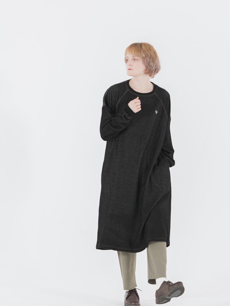 Denim raglan dress | BLACK - KEY MEMORY Online Shop｜鎌倉