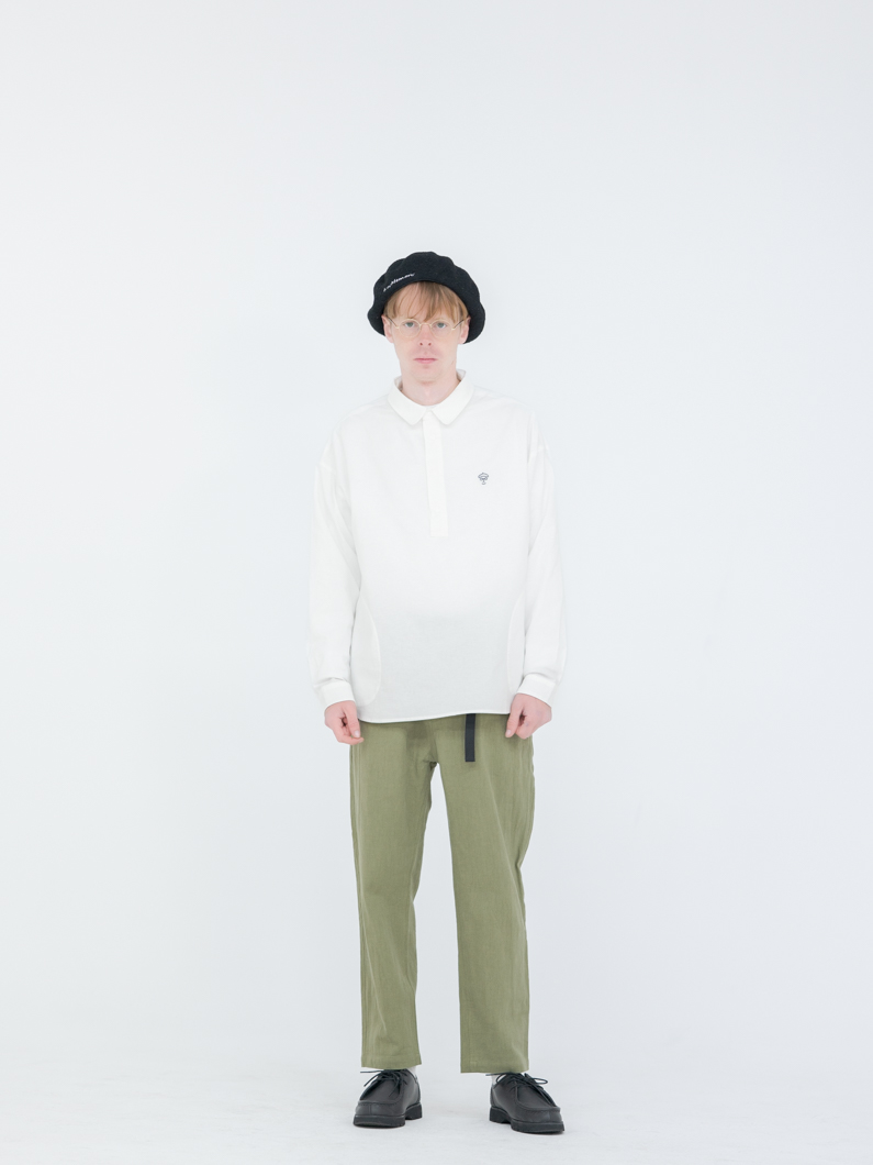 Snap oxford shirts WHITE | キーメモリー - KEY MEMORY Online